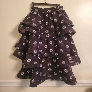 🏷Buru Teagan Tiered Floral Coordinating Midi Skirt